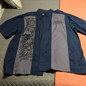 Mens Harley Davidson dress shirt